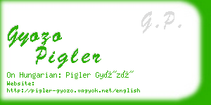 gyozo pigler business card